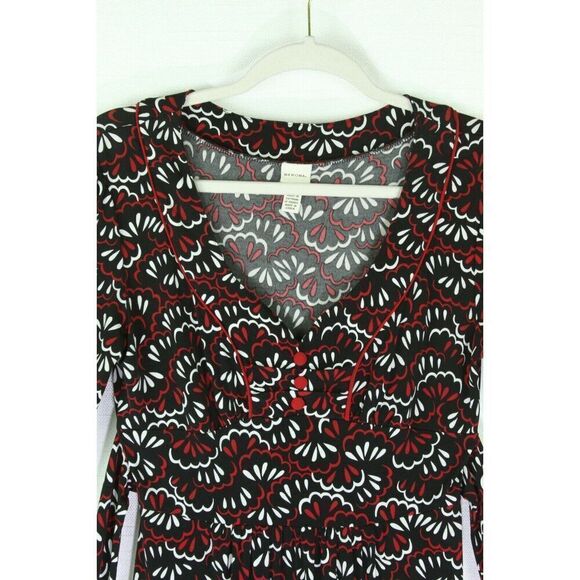 Merona Dress XS Multicolor Womens 3/4 Sleeve V Neck - Picture 6 of 9